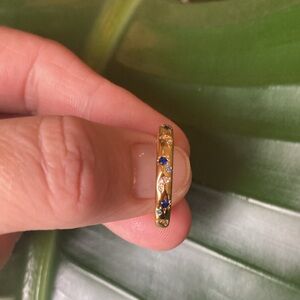 Gold Vermeil Moon & Stars Ring